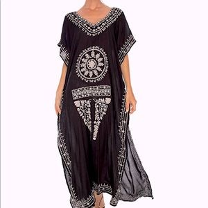 One size fits all soft fabric embroidered